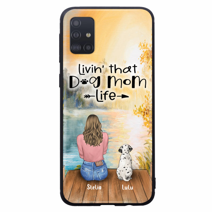 Custom Personalized Dog Mom Phone Case - Gift for Dog Lovers - iPhone & Samsung Case with upto 4 Dogs