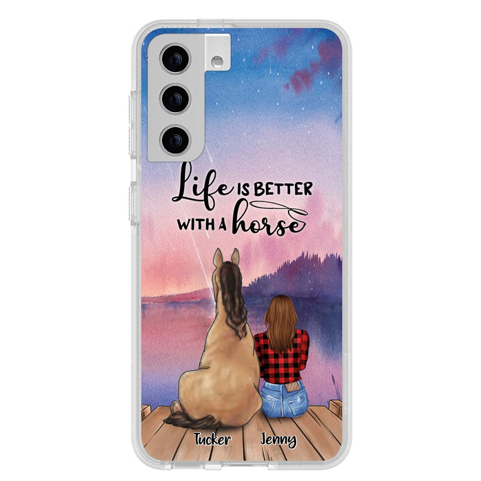 Personalized Horse/Dog Mom Phone Case - Upto 2 Horses and 3 Dogs - 9AGKN2