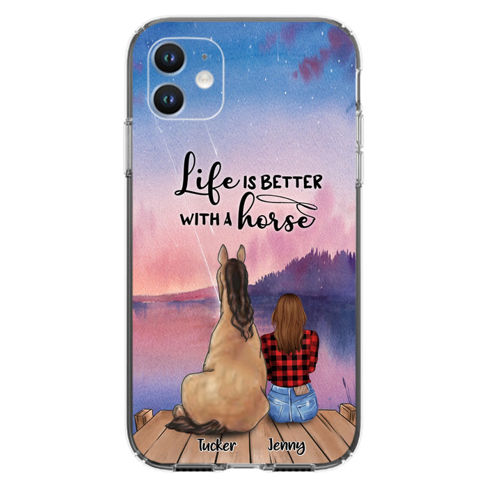 Personalized Horse/Dog Mom Phone Case - Upto 2 Horses and 3 Dogs - 9AGKN2