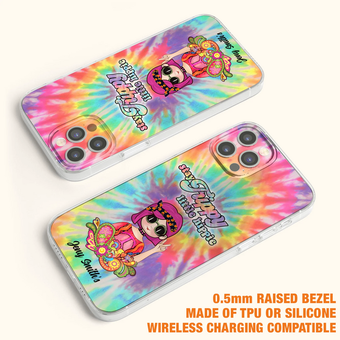 Personalized Hippie Phone Case - Stay Trippy Little Hippie - Case Phone For iPhone And Samsung