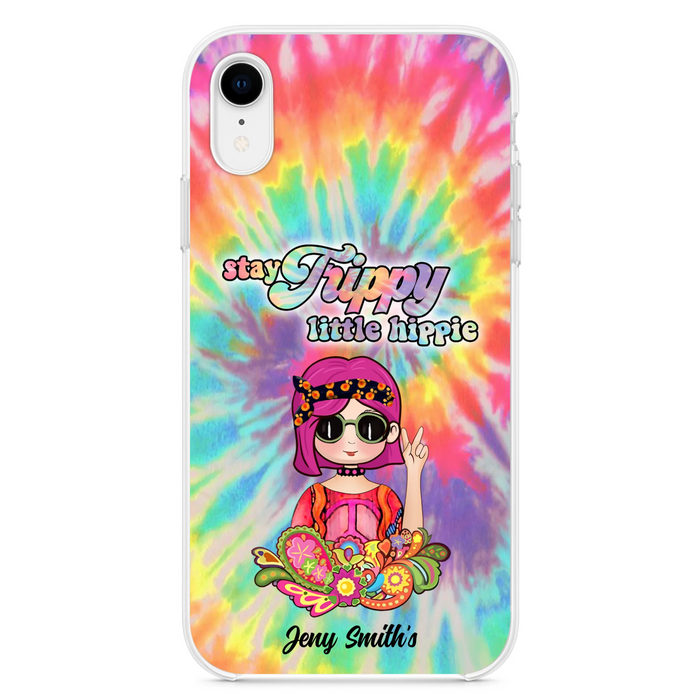 Personalized Hippie Phone Case - Stay Trippy Little Hippie - Case Phone For iPhone And Samsung