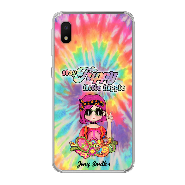 Personalized Hippie Phone Case - Stay Trippy Little Hippie - Case Phone For iPhone And Samsung