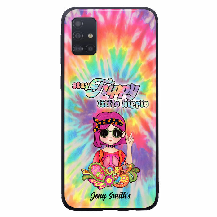 Personalized Hippie Phone Case - Stay Trippy Little Hippie - Case Phone For iPhone And Samsung