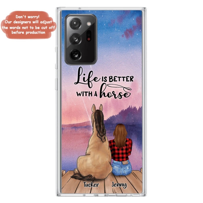 Personalized Horse/Dog Mom Phone Case - Upto 2 Horses and 3 Dogs - 9AGKN2