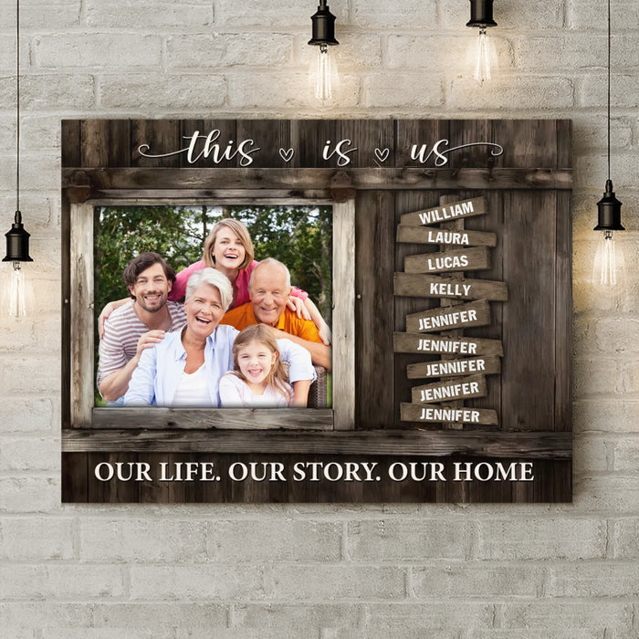 Personalized Family Anniversary Canvas - Upload Photo - Family Gift Idea - This Is Us