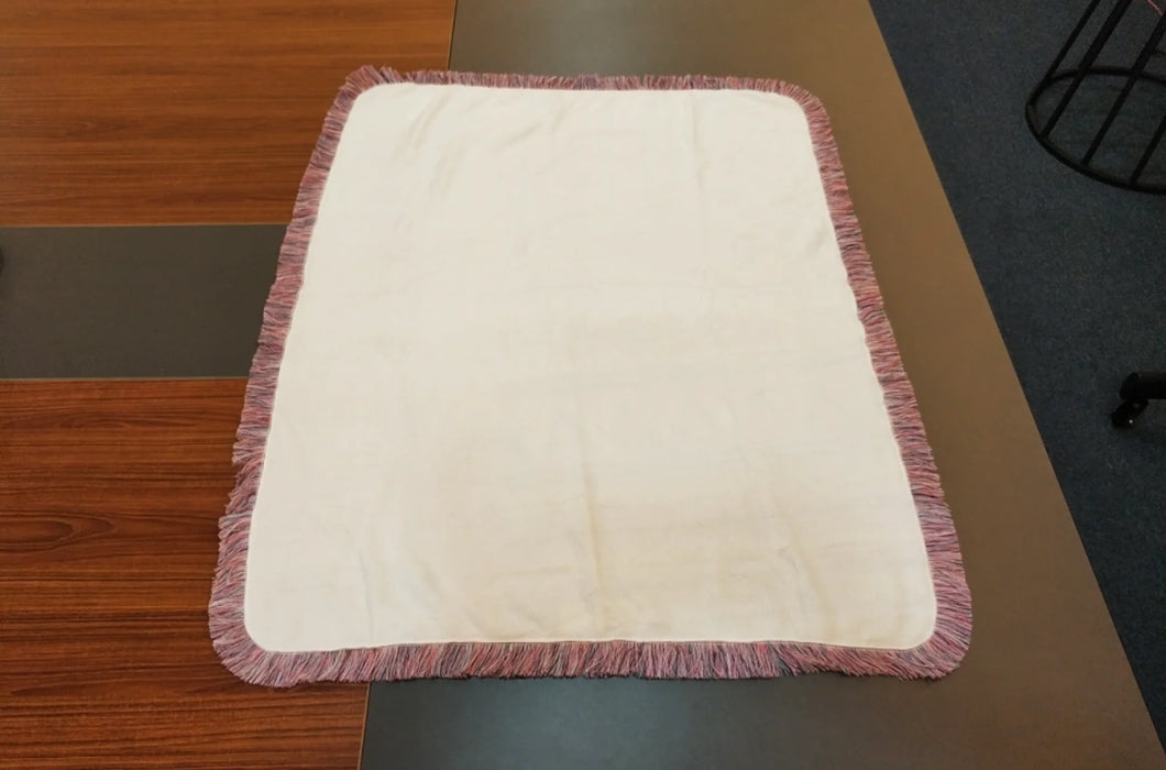 Personalized Family Photo Timeline Fringe Blanket – Custom Dates & Pictures – Cozy Woven Throw for Family Memories