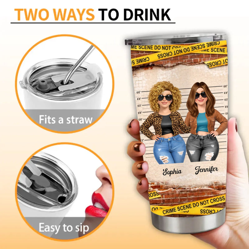 Personalized Funny Mom & Daughter Tumbler - Sarcastic Quote Gift for Mom, Best Friends Mother’s Day Gift