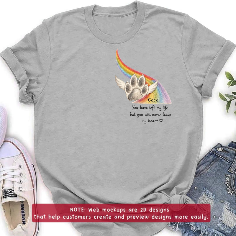 Personalized Pet Memorial Embroidered Shirt - Custom Pet Loss Sweatshirt, Hoodie - Angel Dog Remembrance Gift