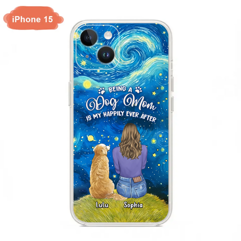 Personalized Dog Mom Phone Case - Up to 3 Dogs - Mother's Day Gift Idea For Dog Lover - Dog Mama Life Is Ruff - Case For iPhone/ Samsung