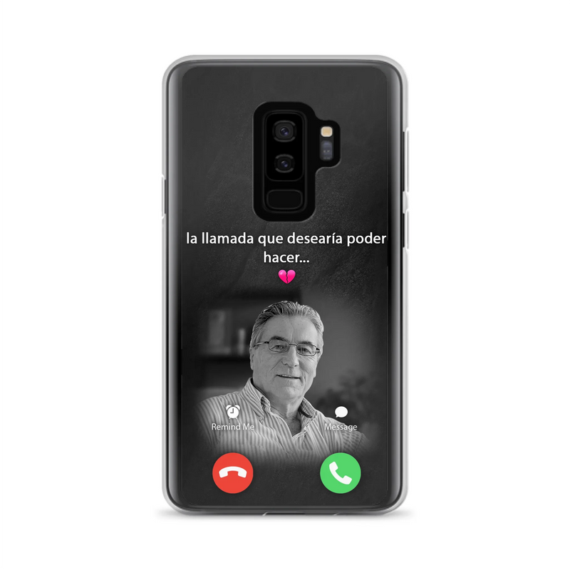 Funda personalizada para teléfono conmemorativo de papa - Cargar foto - Idea de regalo conmemorativo para mamá/papá - La llamada que desearía poder hacer - Funda para iPhone/ Samsung