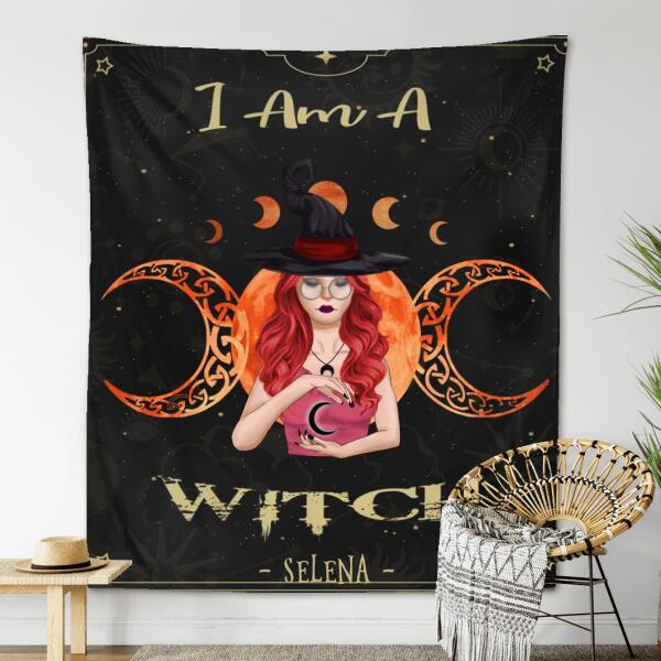 Personalized Witch Tapestry - Best Idea for Halloween - I Am A Witch - DFESX1