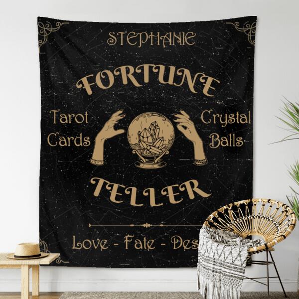 Personalized Tarot Reader Tapestry - Best Gift For Tarot Lovers - Love Fate Destiny