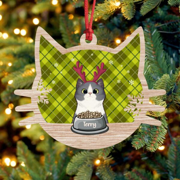 Personalized Cat Ornament - Up to 2 Cats - Christmas Gift For Cat Lovers