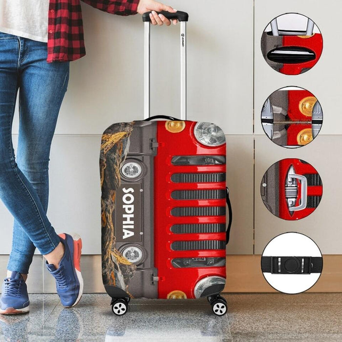 Personalized Off-Road Suitcase Luggage Cover - Gift For Off-road