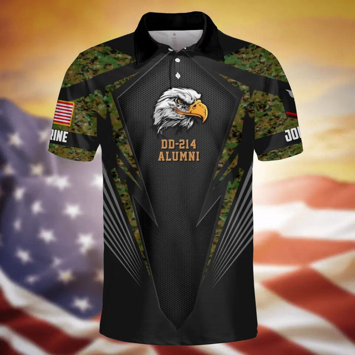 Personalized Veteran All-Over Print Polo Shirt - Gift Idea For Veteran