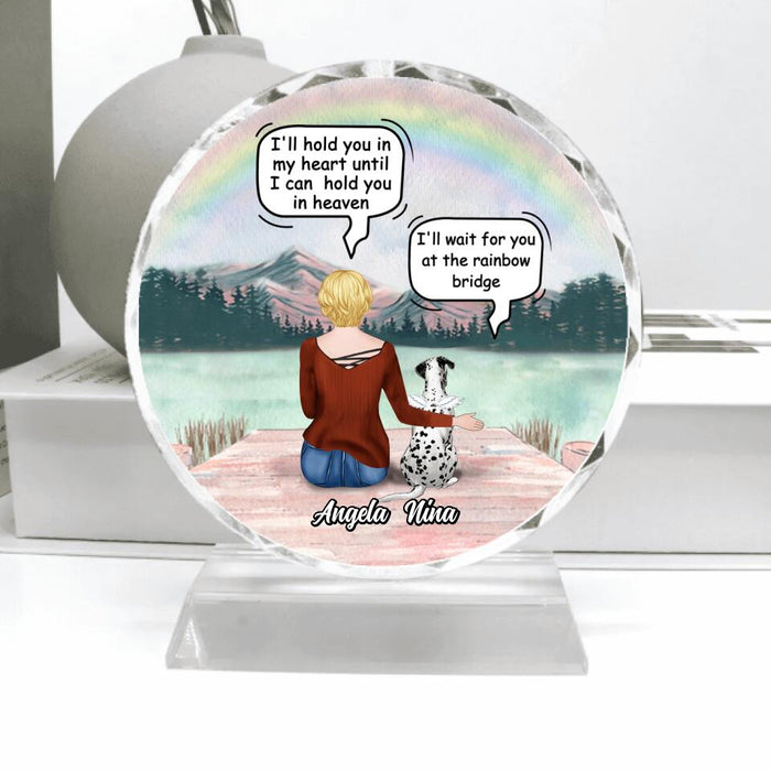 Personalized Memorial Dog Crystal Pendulum - Up to 4 Dogs - Best Gift For Dog Lovers