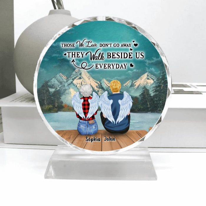 Personalized Memorial Family Member Loss Crystal Pendulum - Up to 5 People - Memorial Gift Idea - Those We Love Don't Go Away
