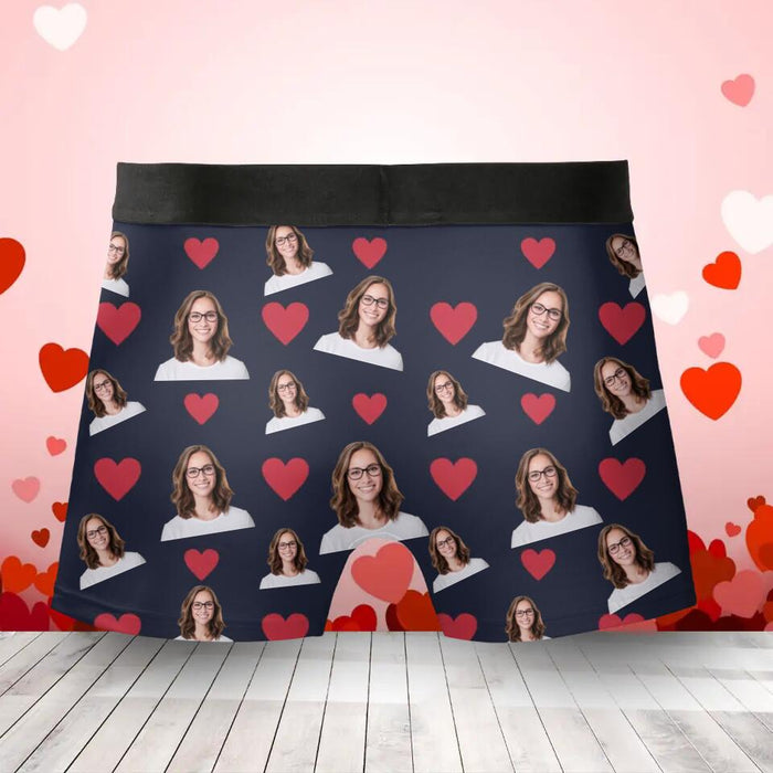 Personalized Men's Boxer Briefs - Upload Photo - Valentines Gift Idea For Men, Boyfriend, Husband